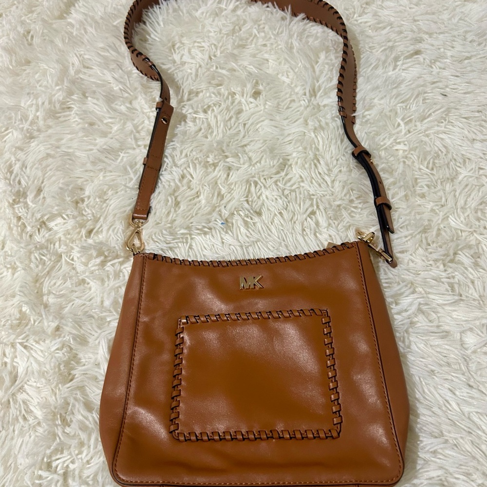 Michael Kors Brown Leather crossbody Bag